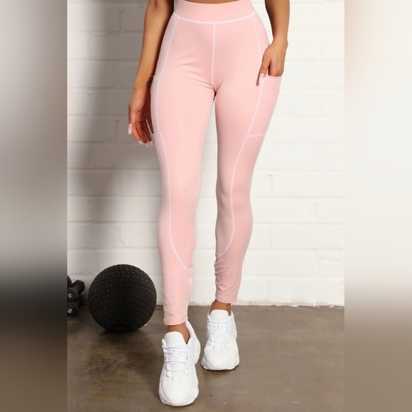 All You Got Active Contrast Stitch Super Soft Legging - Picture 2 of 5